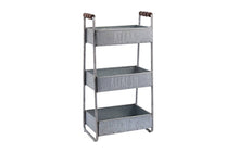 Load image into Gallery viewer, Rae Dunn 3 Tiers Galvanized Metal Storage Caddy
