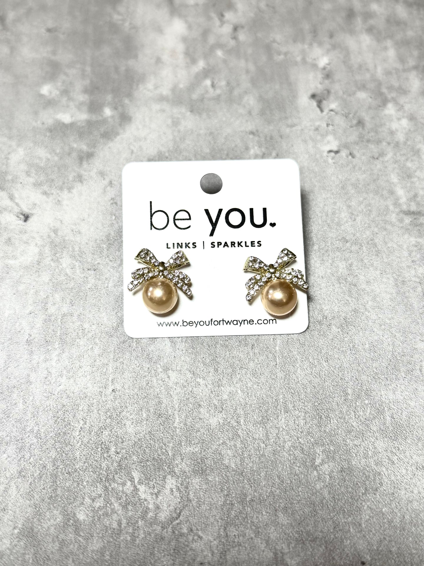 Sparkly Bow Earrings