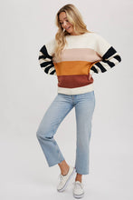 Load image into Gallery viewer, Striped Down Sweater
