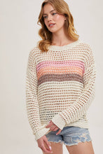 Load image into Gallery viewer, Summer Sky Open Knit Sweater
