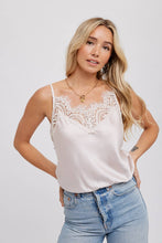 Load image into Gallery viewer, Pearl Lace Adorned Camisole
