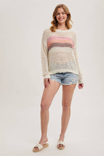 Load image into Gallery viewer, Summer Sky Open Knit Sweater
