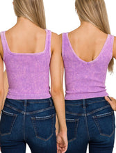 Load image into Gallery viewer, Must Have Reversible Ribbed Tank Violet

