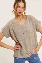 Load image into Gallery viewer, Latte Love Soft Lightweight Loose Fit Textured Pullover Sweater
