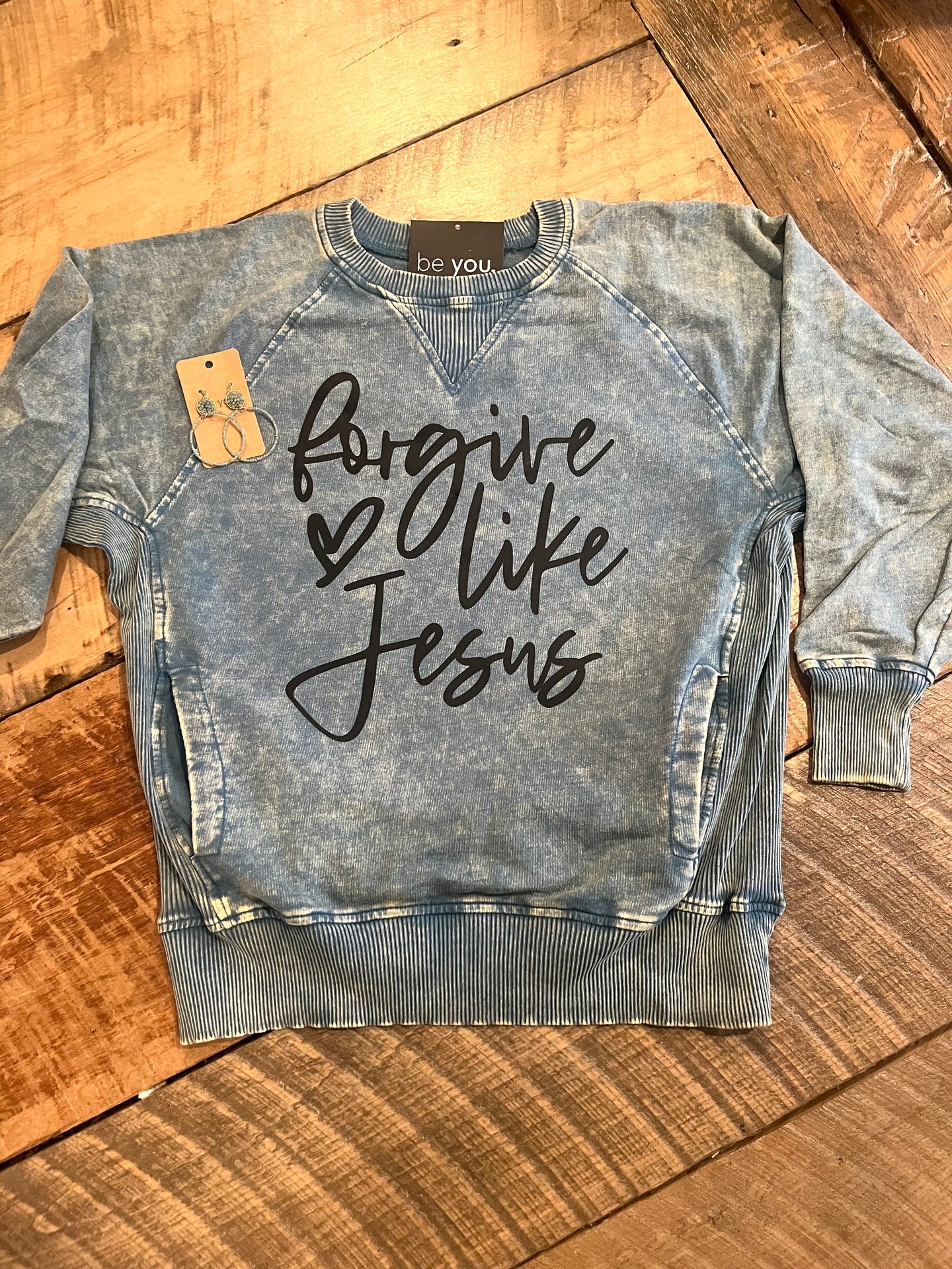 Forgive Like Jesus Vintage Wash Sweatshirt