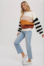 Load image into Gallery viewer, Striped Down Sweater
