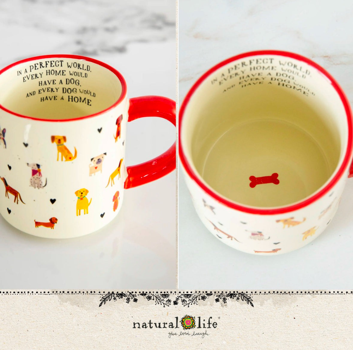 Natural Life Bungalow Mug Every Home Has A Dog