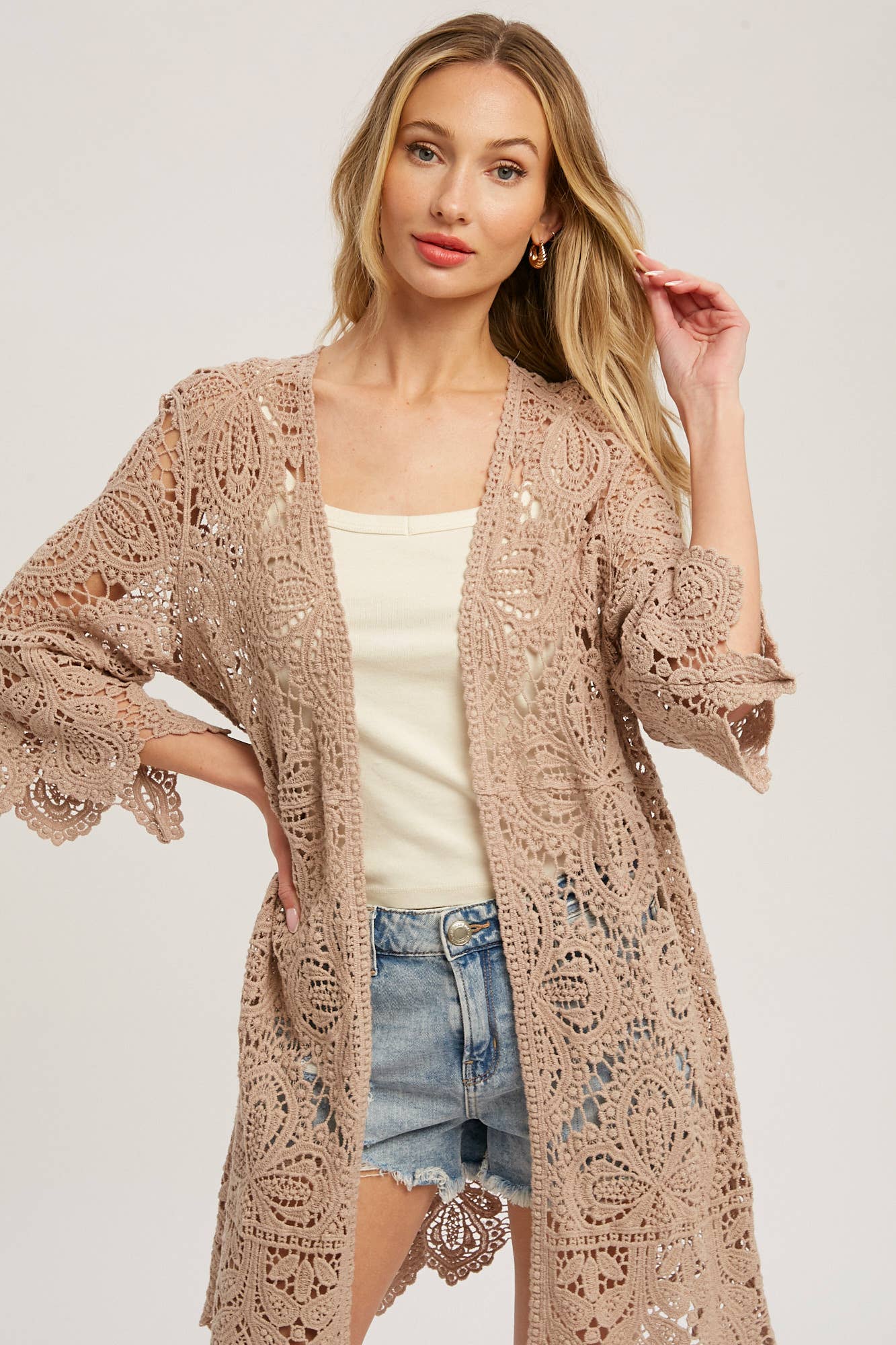 Latte Boho Cardigan