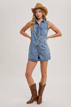 Load image into Gallery viewer, Country Nights Button Down Romper
