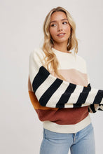 Load image into Gallery viewer, Striped Down Sweater
