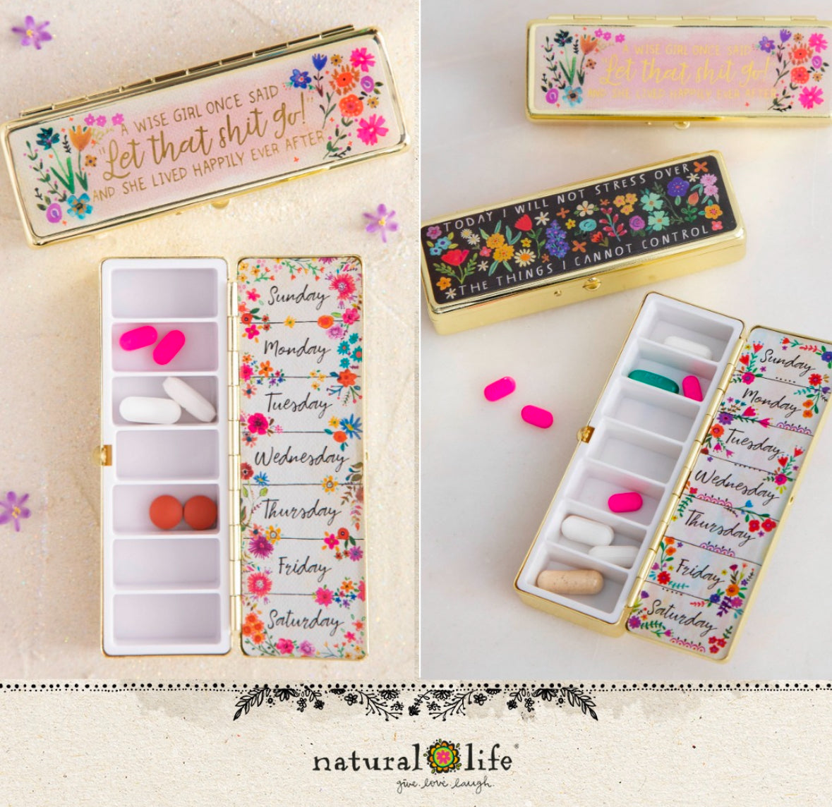 Natural Life Daily Pill Box A Wise Girl