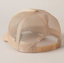 Load image into Gallery viewer, Mama Embroidered Trucker Cap: Tan
