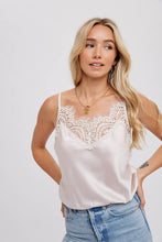 Load image into Gallery viewer, Pearl Lace Adorned Camisole
