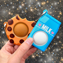 Load image into Gallery viewer, OMG Mega Pop Best Friend Keychains - Milk &amp; Cookies
