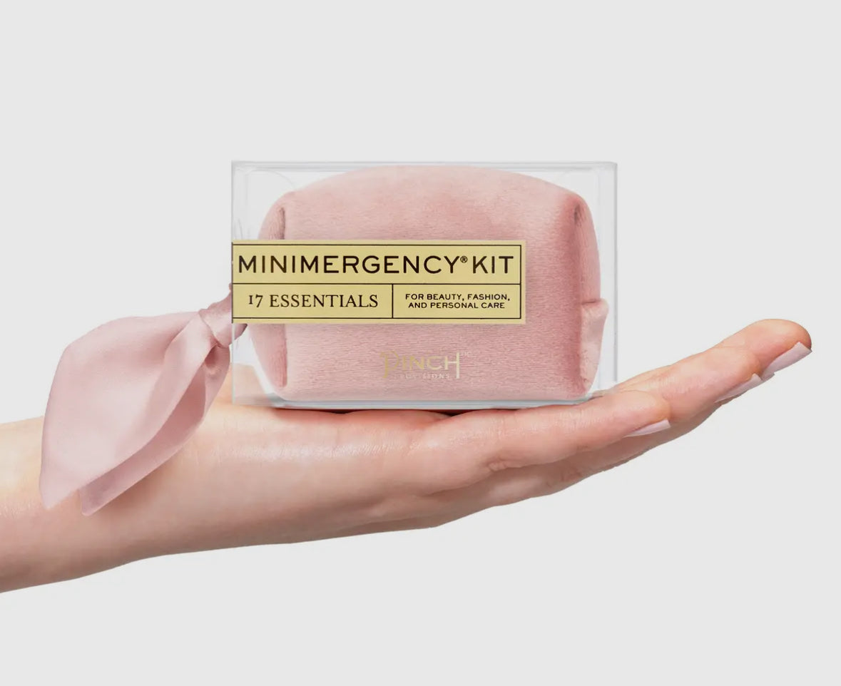 Fancy Pink Velvet Minimergency Kit