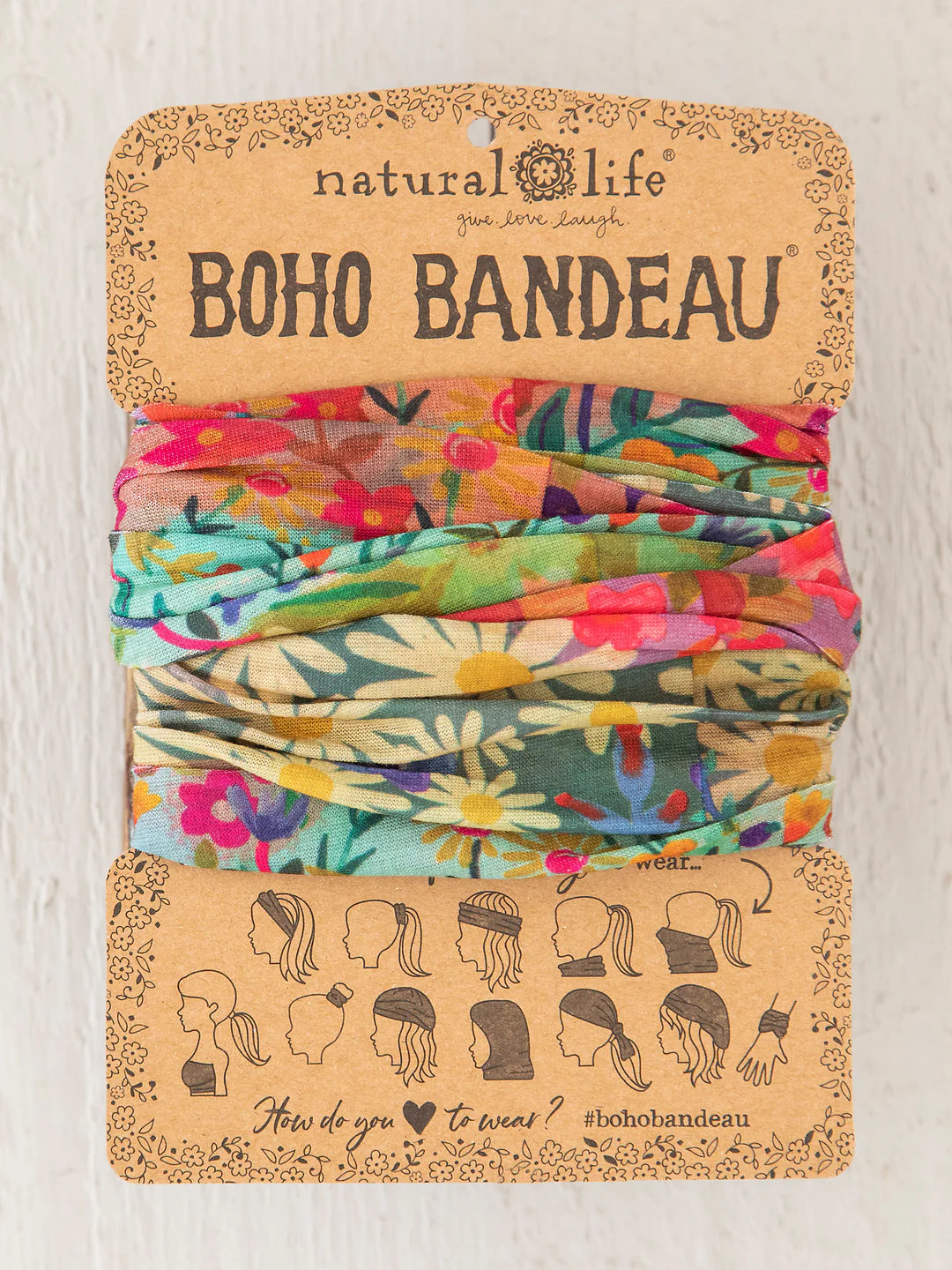 Natural Life Boho Bandeau Wildflower Border