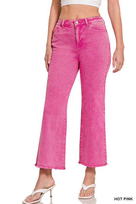 pink jeans, statement pants, colorful jeans