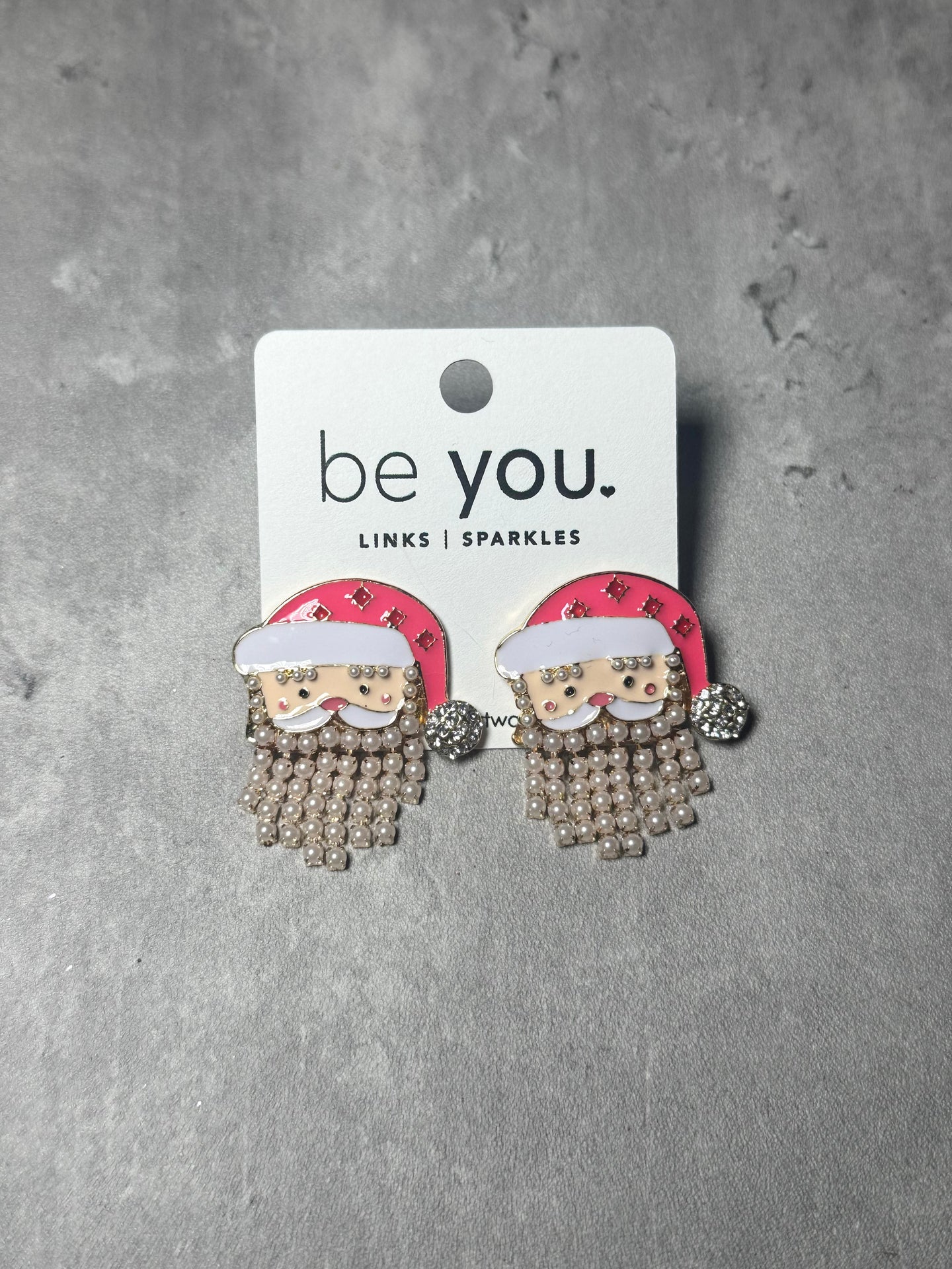 Boujee Santa Earrings