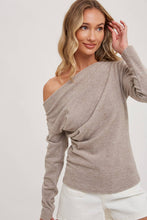 Load image into Gallery viewer, off shoulder top, comfy blouse
