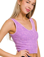 Load image into Gallery viewer, Must Have Reversible Ribbed Tank Violet
