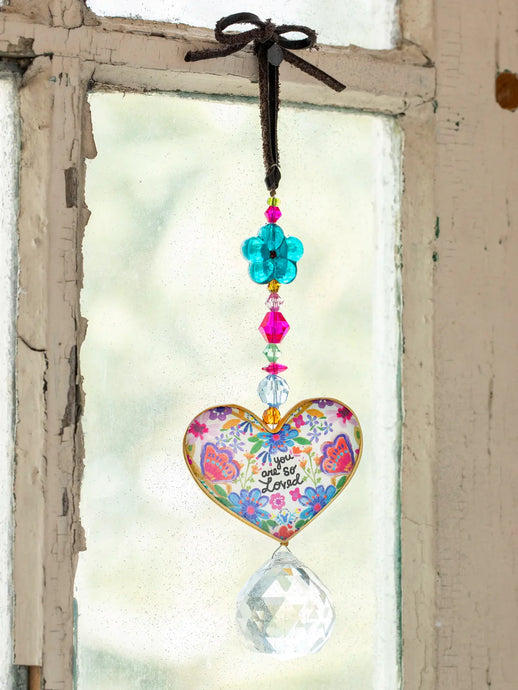 Heart sun catcher, Crystal suncatcher