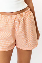 Load image into Gallery viewer, Orange boxers, Gingham print, Orange gingham
