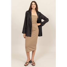 Load image into Gallery viewer, Midnight Luxe Satin Blazer
