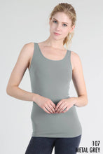 Load image into Gallery viewer, Plain Jersey Tank Top Charcoal
