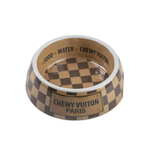 Load image into Gallery viewer, Checker Chewy Vuiton Bowl Medium
