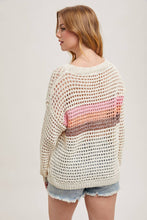 Load image into Gallery viewer, Summer Sky Open Knit Sweater
