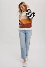 Load image into Gallery viewer, Striped Down Sweater
