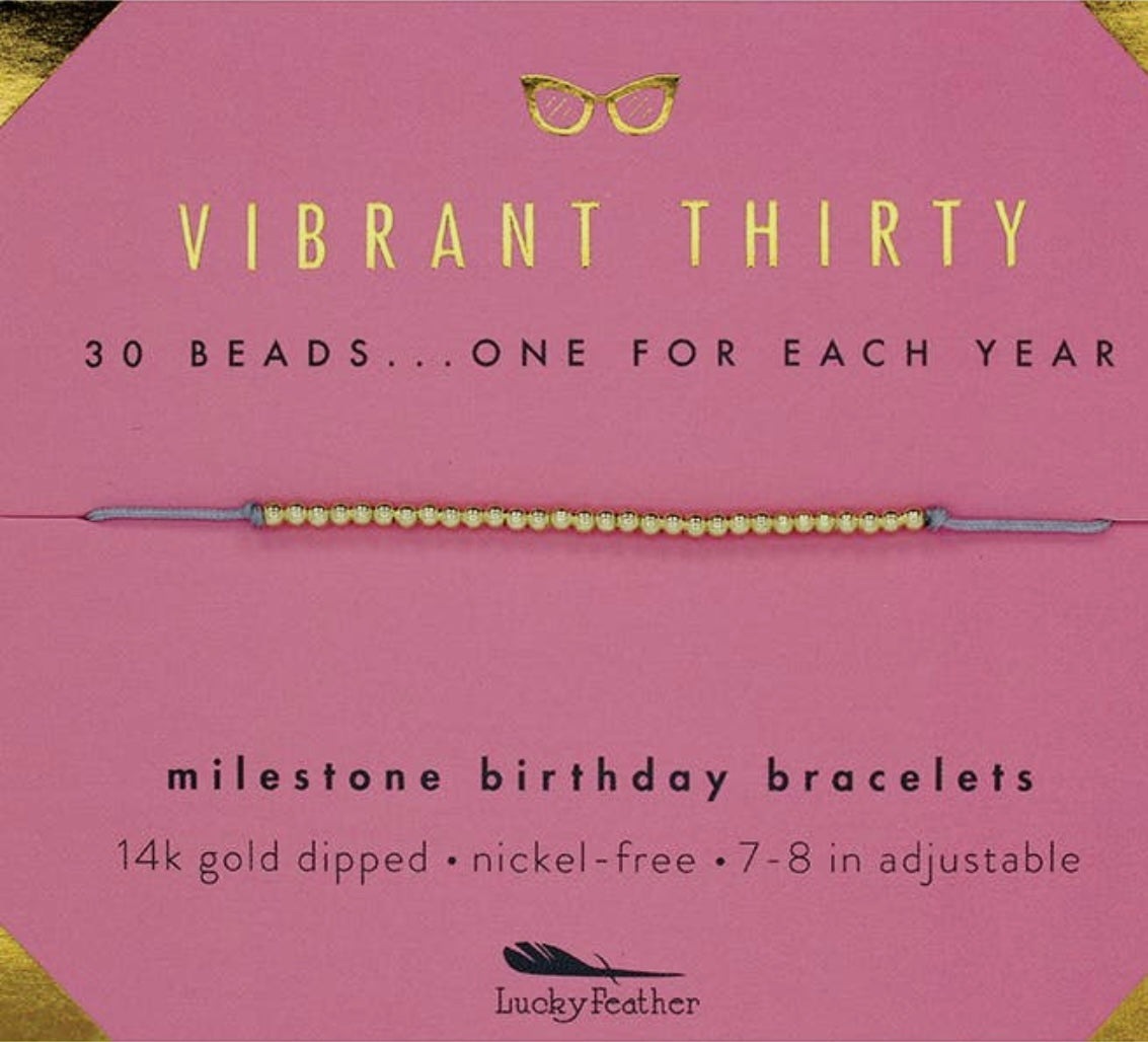 Milestone Birthday Beads-30