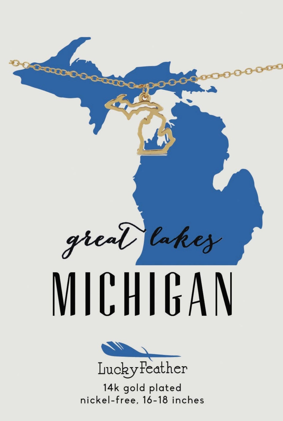 Michigan is my State Necklace