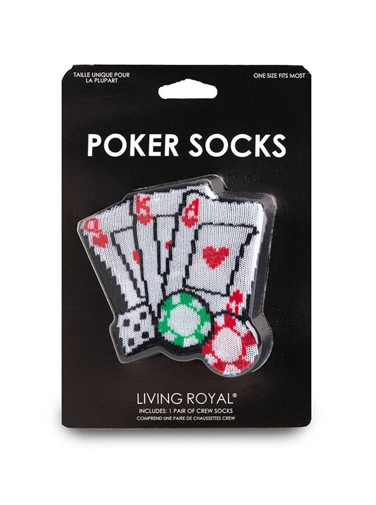 Poker 3D Socks: Crew