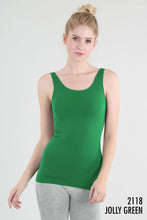 Load image into Gallery viewer, Plain Jersey Tank Top Jolly Green

