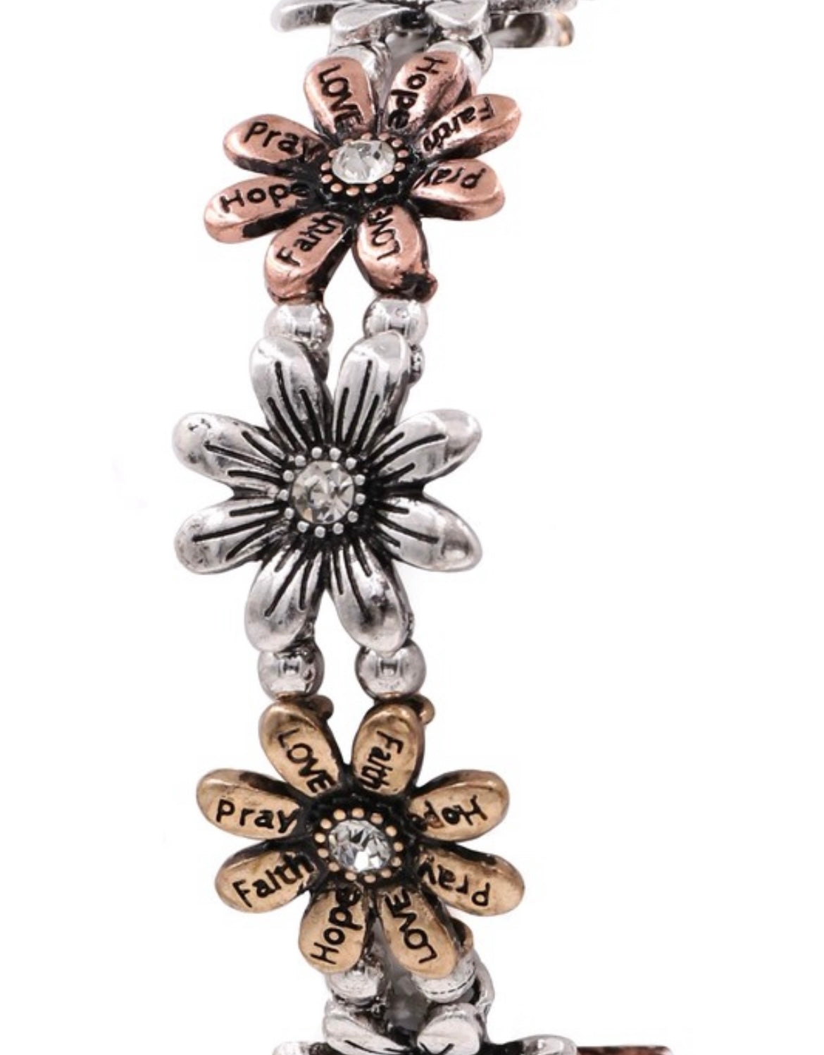 Metal Sunflower Bracelet
