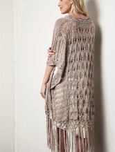 Load image into Gallery viewer, Boho Babe Crochet Kimono
