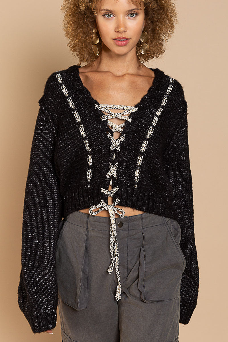 Lace it Up Sweater