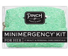 Load image into Gallery viewer, Mint Glitter Minimergency Kit

