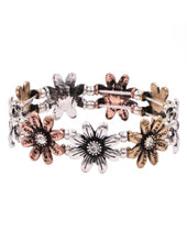 Load image into Gallery viewer, Metal Sunflower Bracelet
