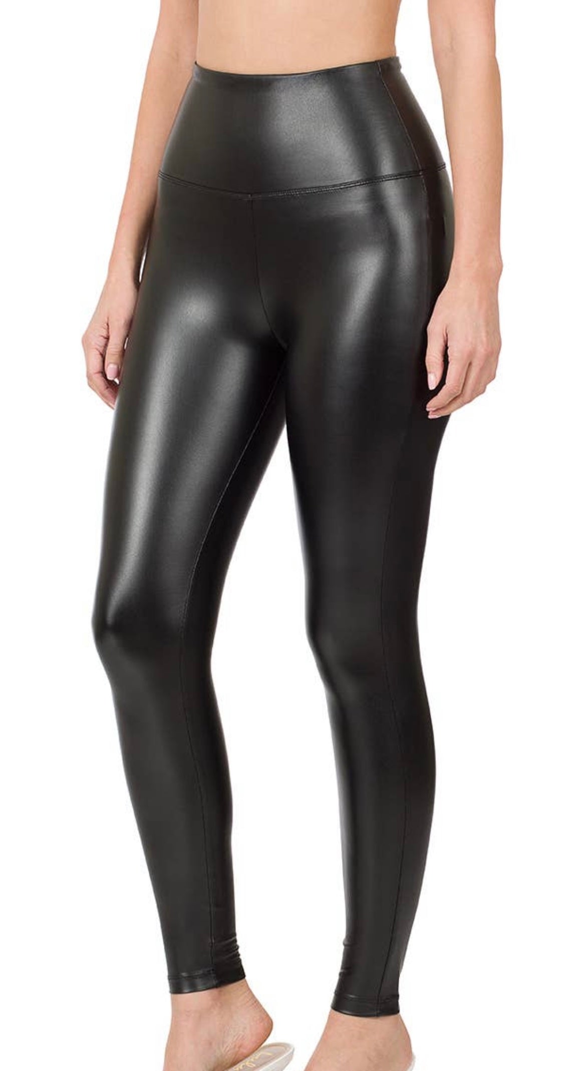 High Waist Faux Leather Leggings