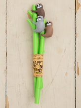 Load image into Gallery viewer, Natural Life Sloth Pen Set Of 3
