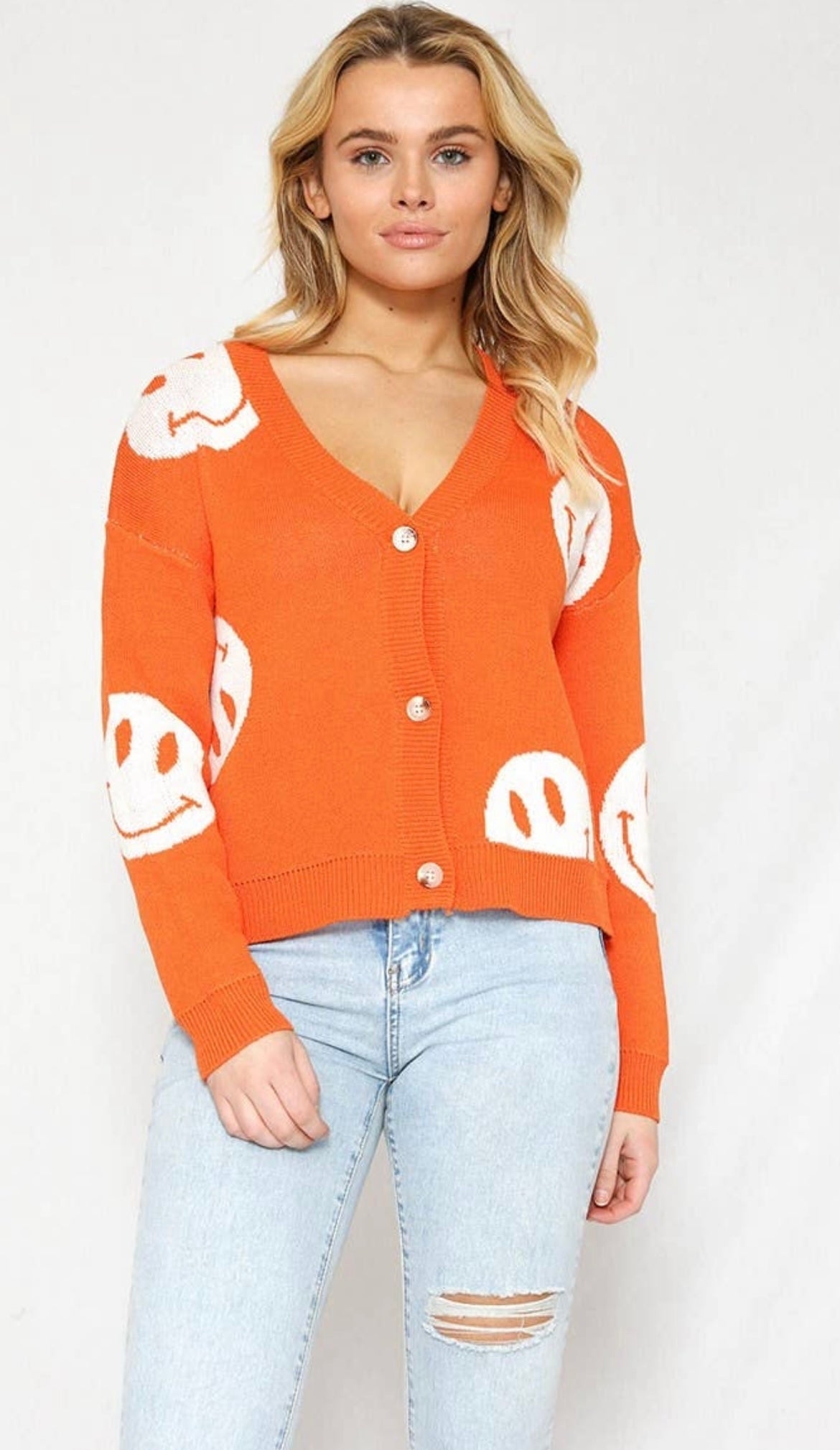 Orange You Happy Cardi Sweater