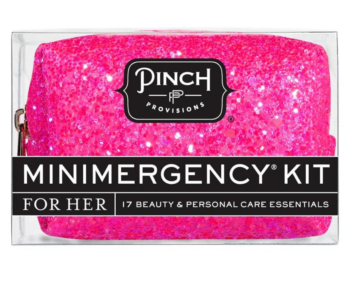 Hot Pink Glitter Minimergency Kit