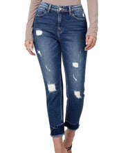 Load image into Gallery viewer, Distressed Mid-Rise Skinny Jeans
